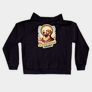 Golden Retriever Saint 2 Kids Hoodie